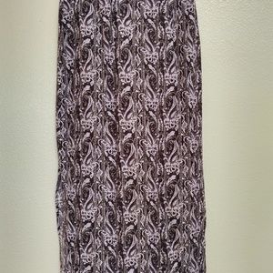 M black n purple Kathie Lee long skirt